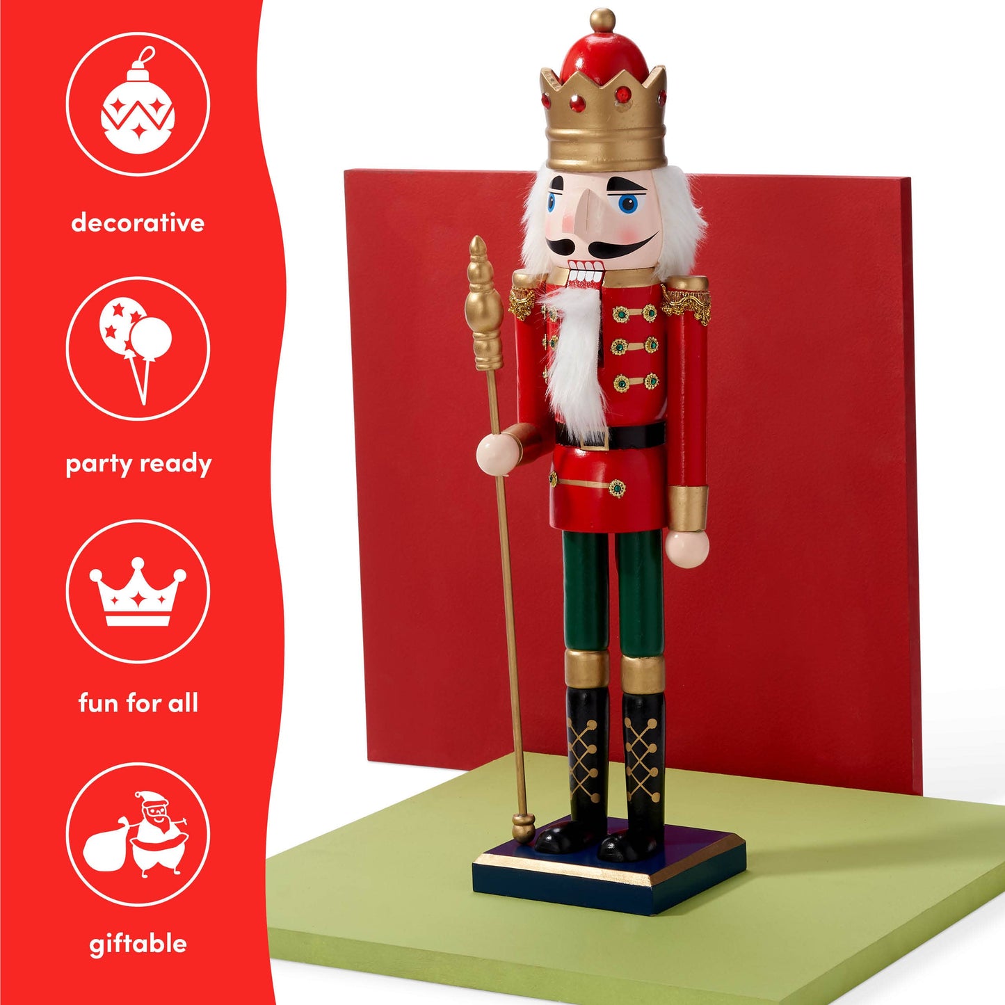 Large Traditional Christmas Wooden Nutcracker