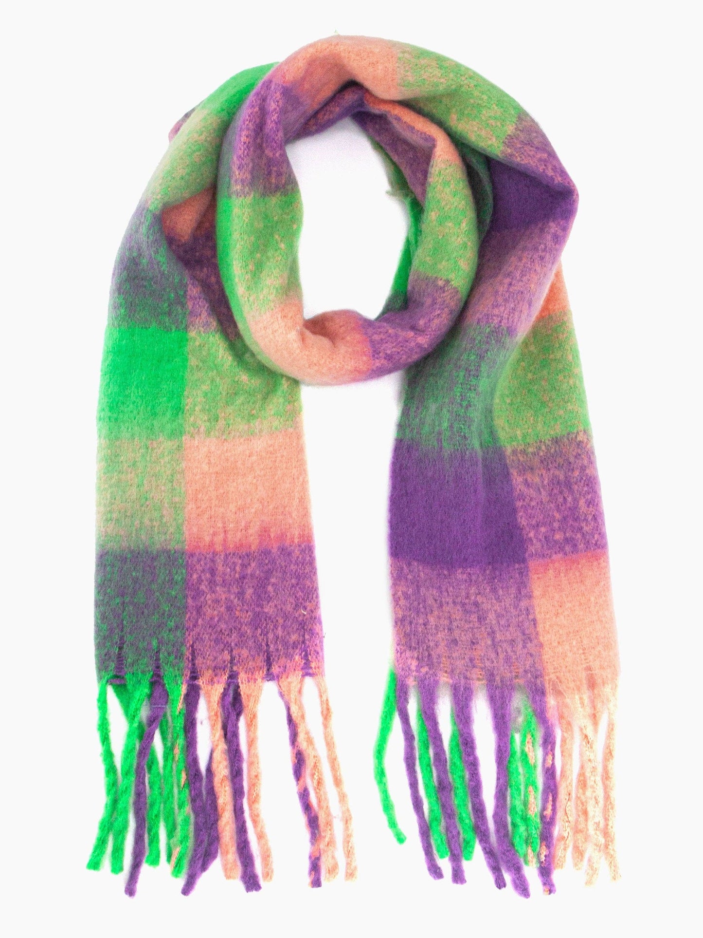 Heavyweight Scarf - Purple/Green