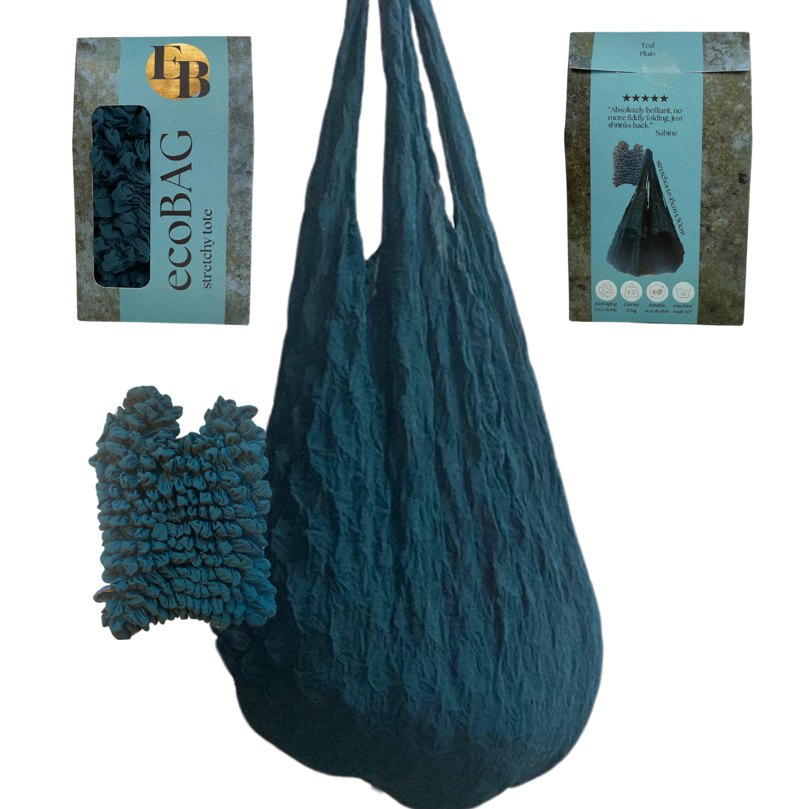 Eco Tote | Stocking Filler | Sustainable Gift | TEAL