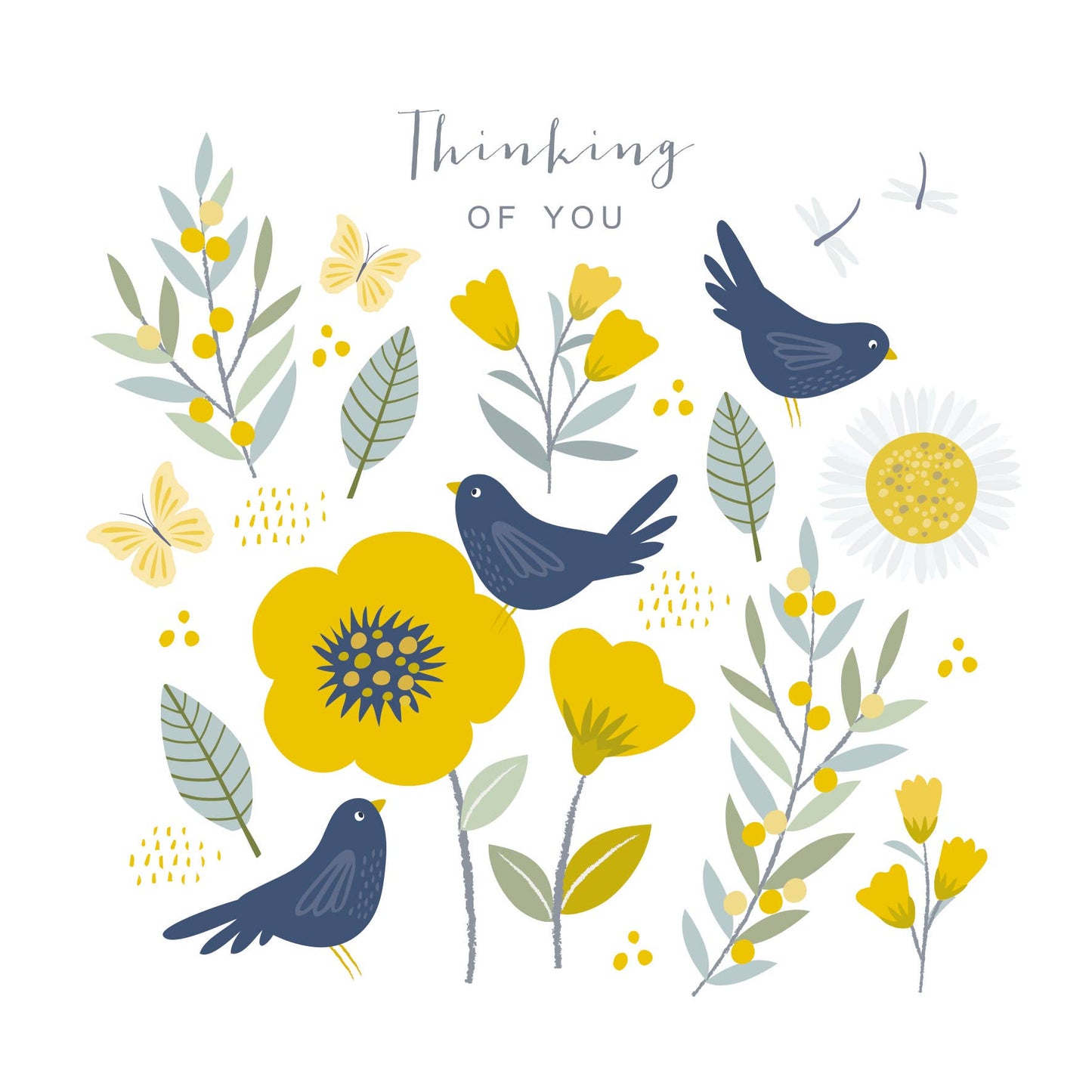 Blackbirds Thinking Of You Card