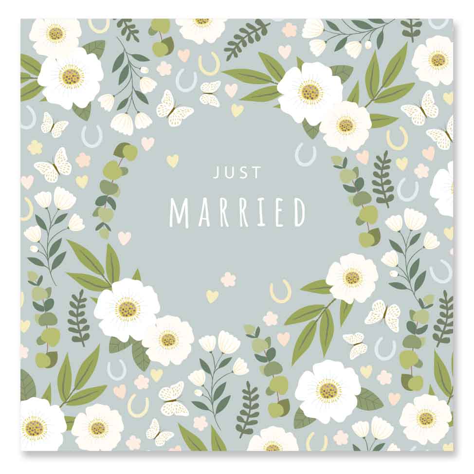 Just Married Wedding Card