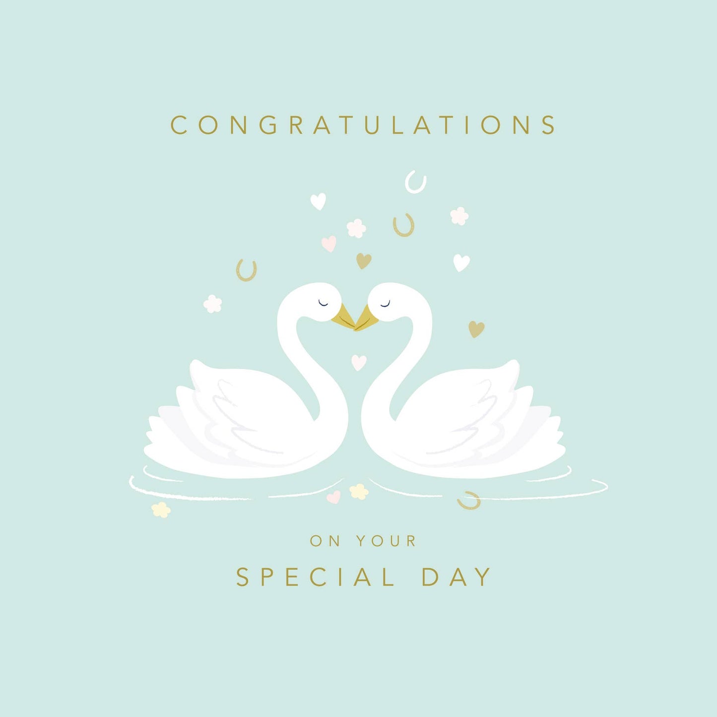 Congratulations Wedding Swans Card