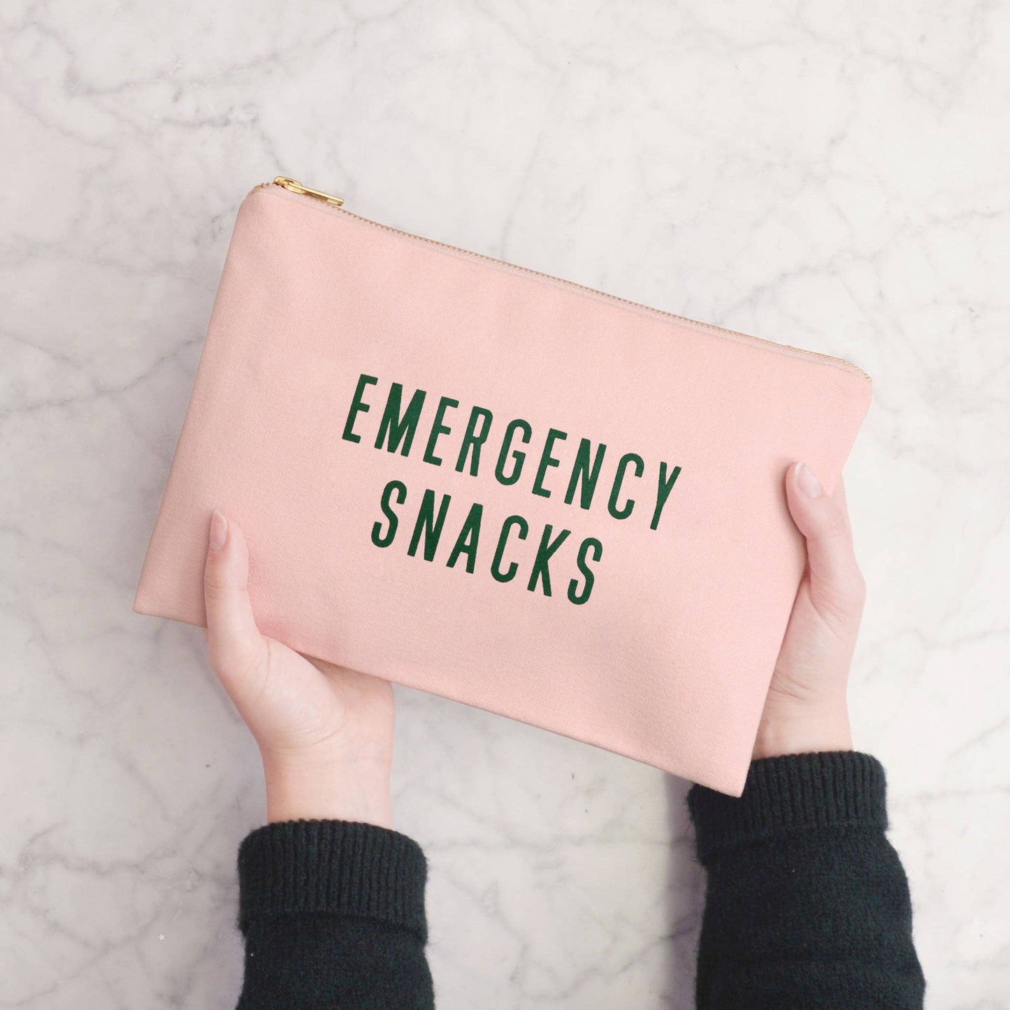 Emergency Snacks - Blush Pink Pouch