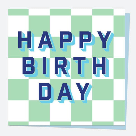 General Birthday Card - Geo Typography