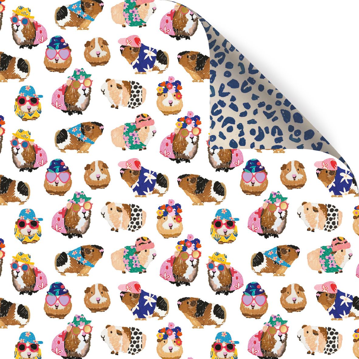 Guinea Pig Party Double Sided Wrapping Paper