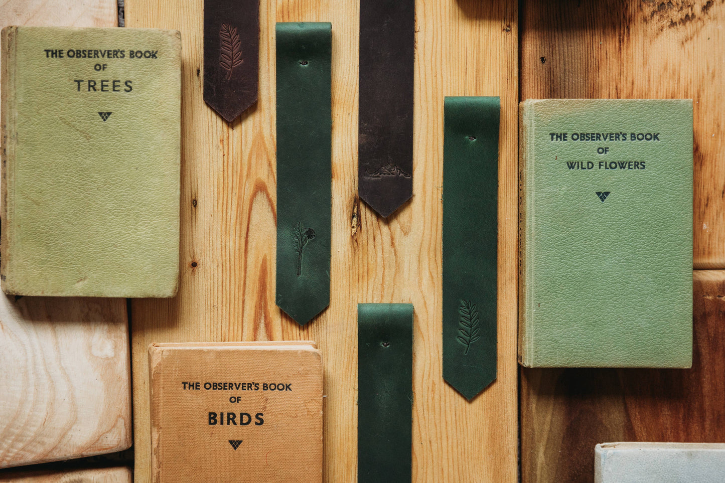 Leather Bookmark - The Fern (Dark Walnut)