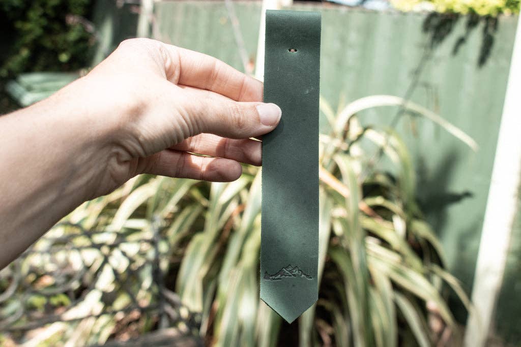 Leather Bookmark - The Fern (Redwood)