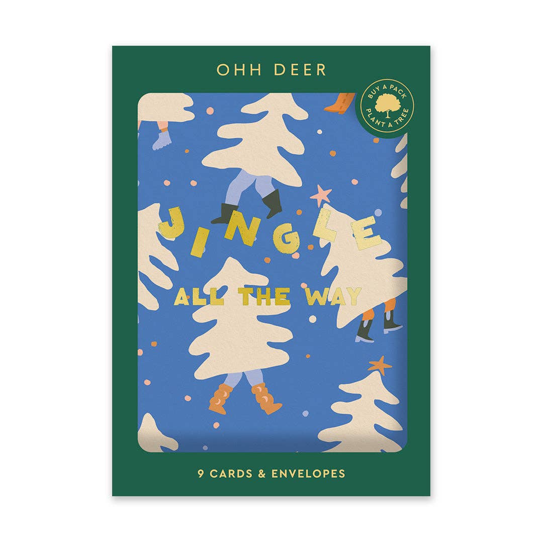 Dancing Tree Christmas Card Set