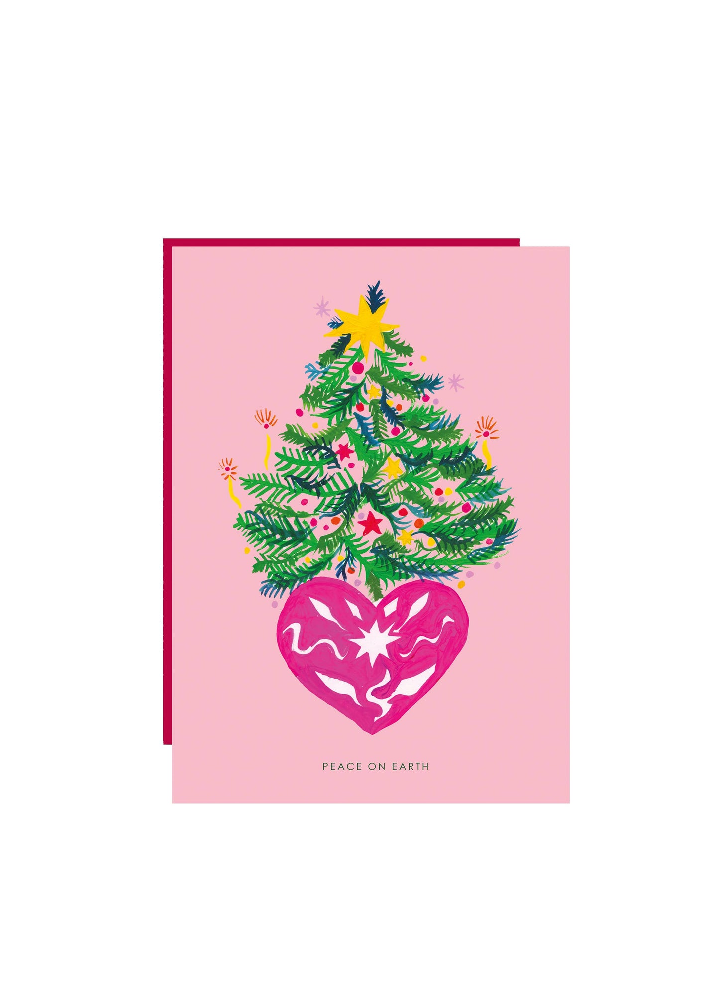 'Folk Christmas Tree' Christmas Card