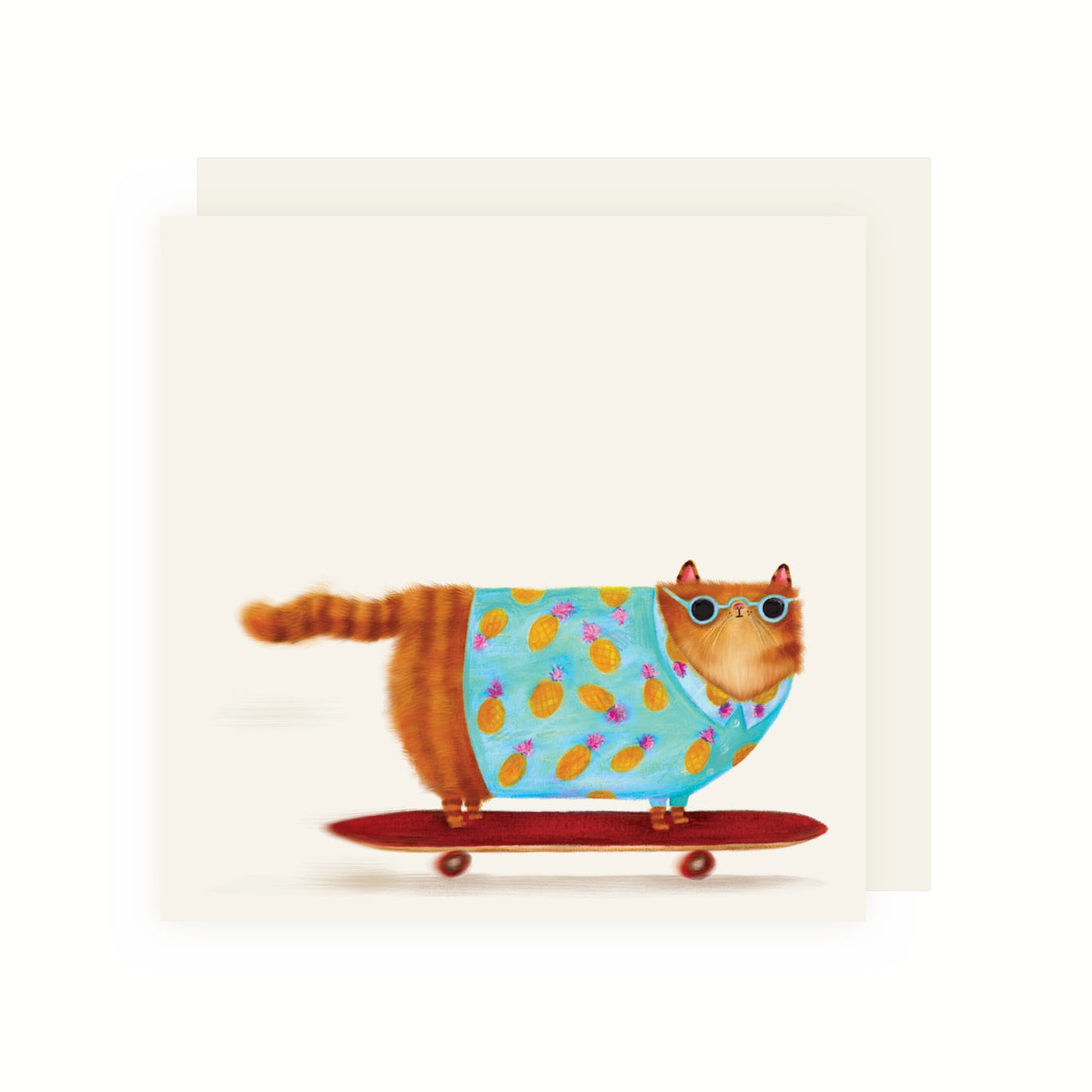 Skater Cat Card