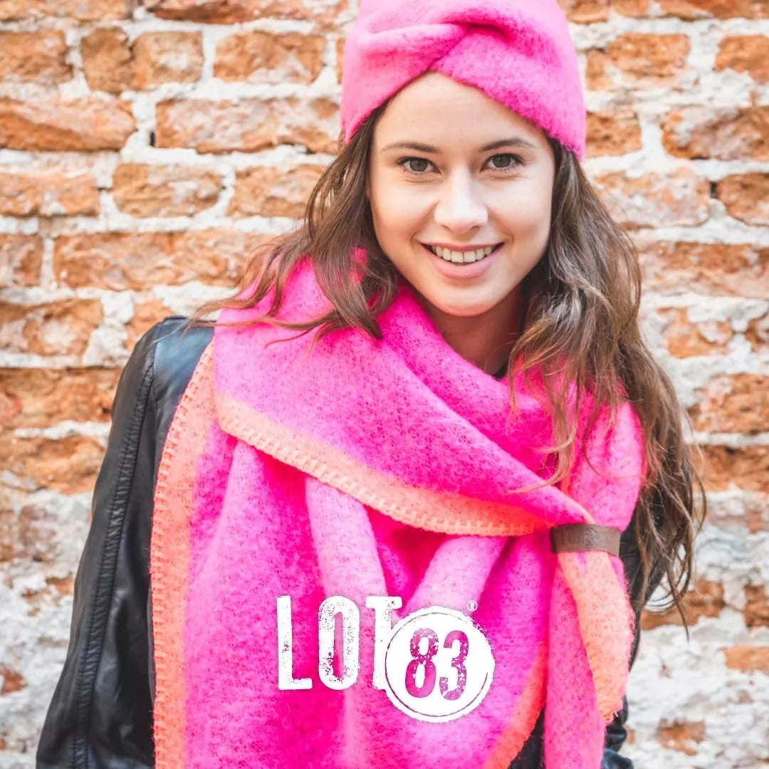 Super Soft Wrap Scarf - Pink/Orange