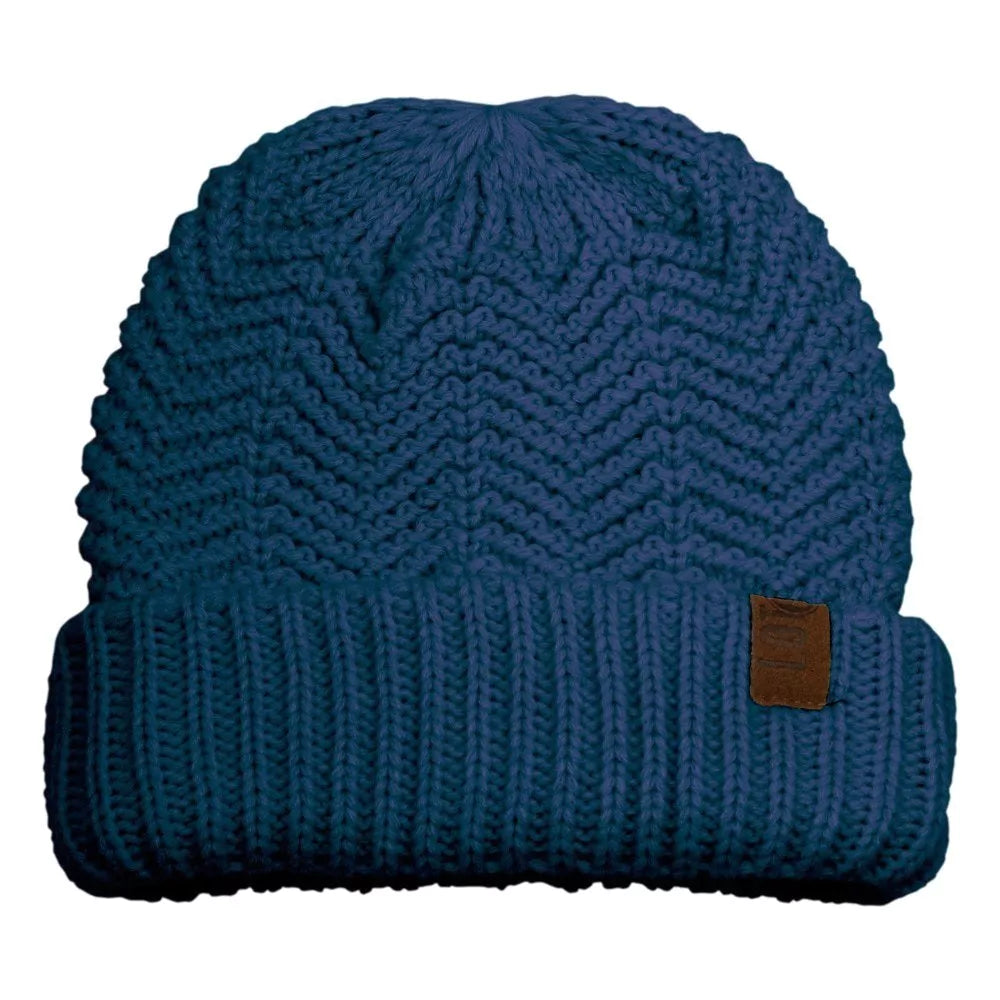 Chunky Knit Beanie Hat - Petrol