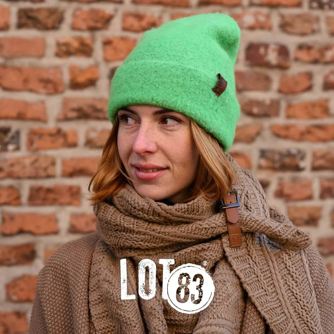 Super Soft Beanie Hat - Bright Green