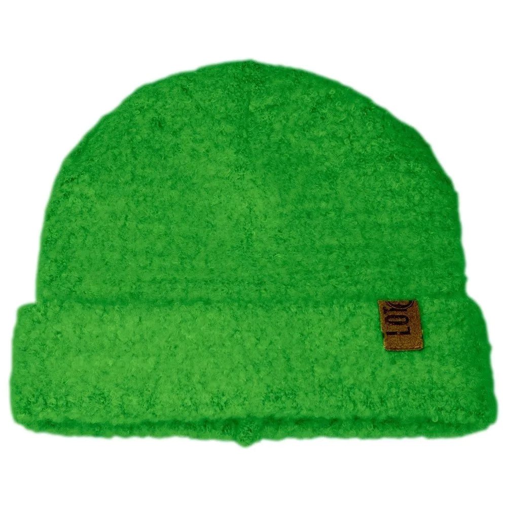 Super Soft Beanie Hat - Bright Green