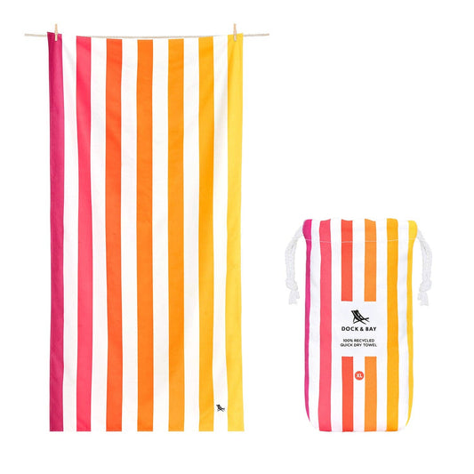 Dock & Bay Quick Dry Towels - Summer - Peach Sunrise: Extra Large (78x35")