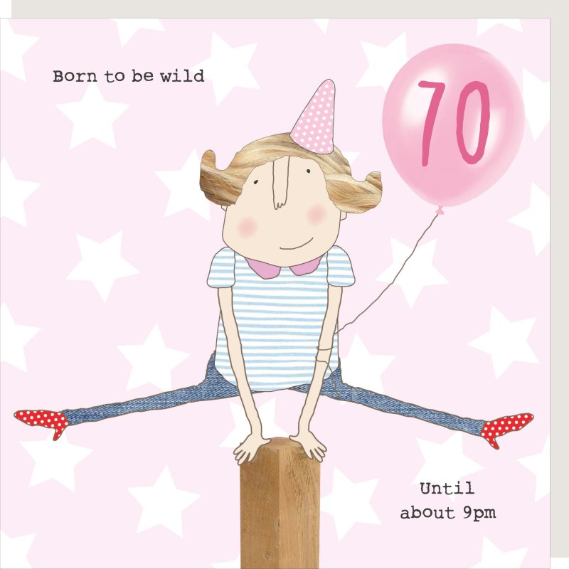 70th Birthday Card (Female)