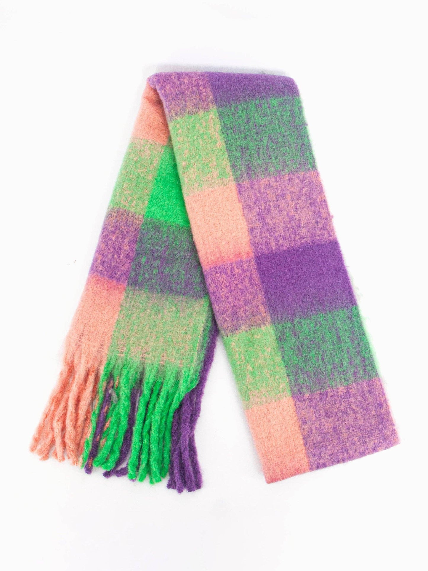 Heavyweight Scarf - Purple/Green