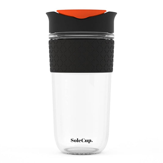 SoleCup Large Travel Mug - 18oz Silicone: Black