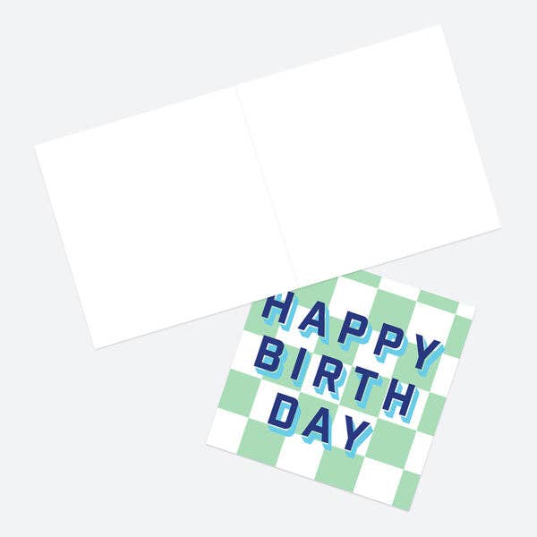 General Birthday Card - Geo Typography