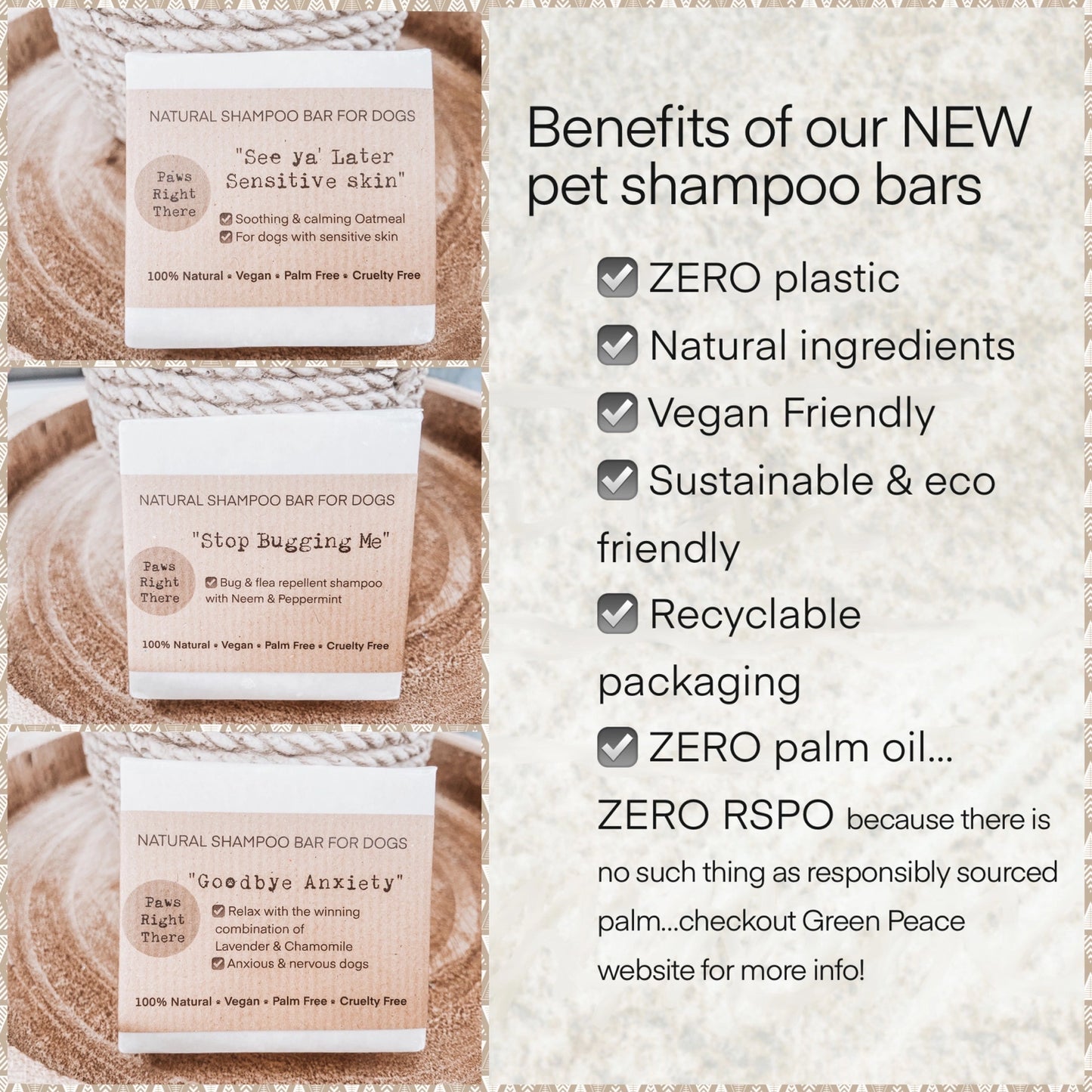 'Goodbye Anxiety' Natural Dog Shampoo Bar