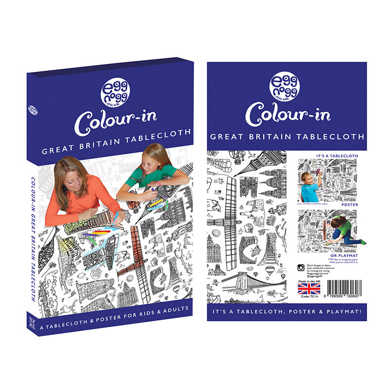 Colour-in Giant Poster / Tablecloth - Great Britain