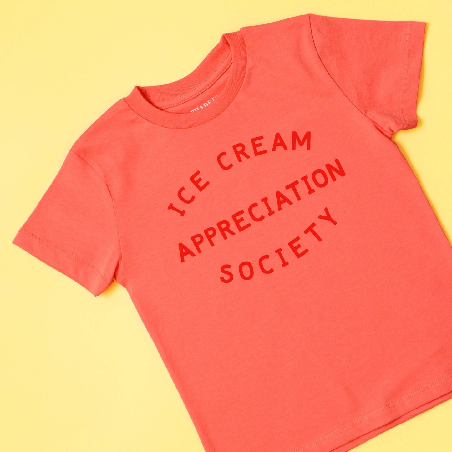 Ice Cream Appreciation Society - Kid's Tee - Orange Sorbet: 7-8 years