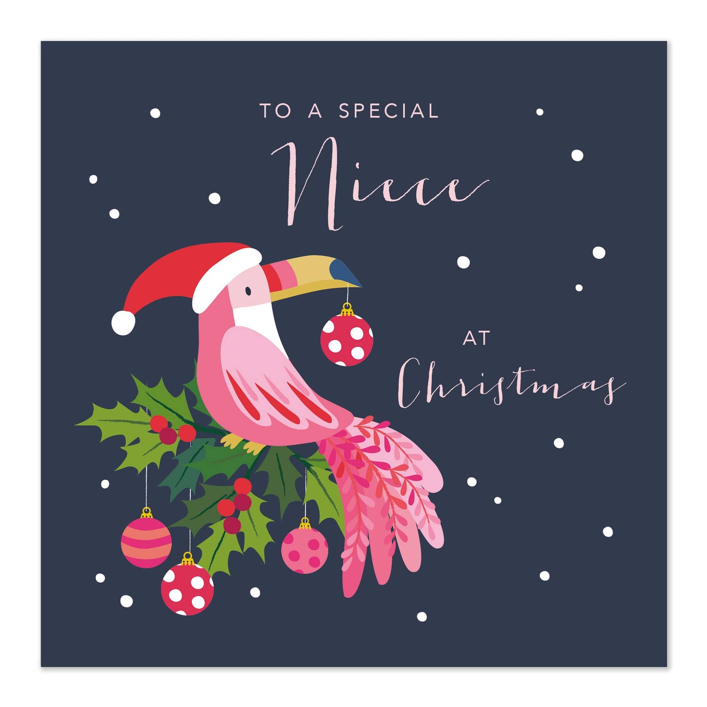 Niece Christmas Card | Festive Toucan