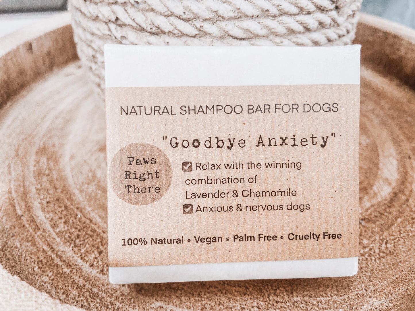 'Goodbye Anxiety' Natural Dog Shampoo Bar