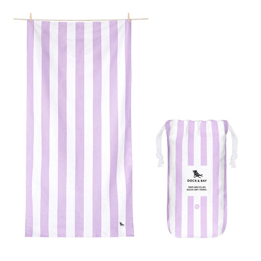 Dock & Bay Quick Dry Towels - Cabana - Lombok Lilac: Extra Large (78x35")