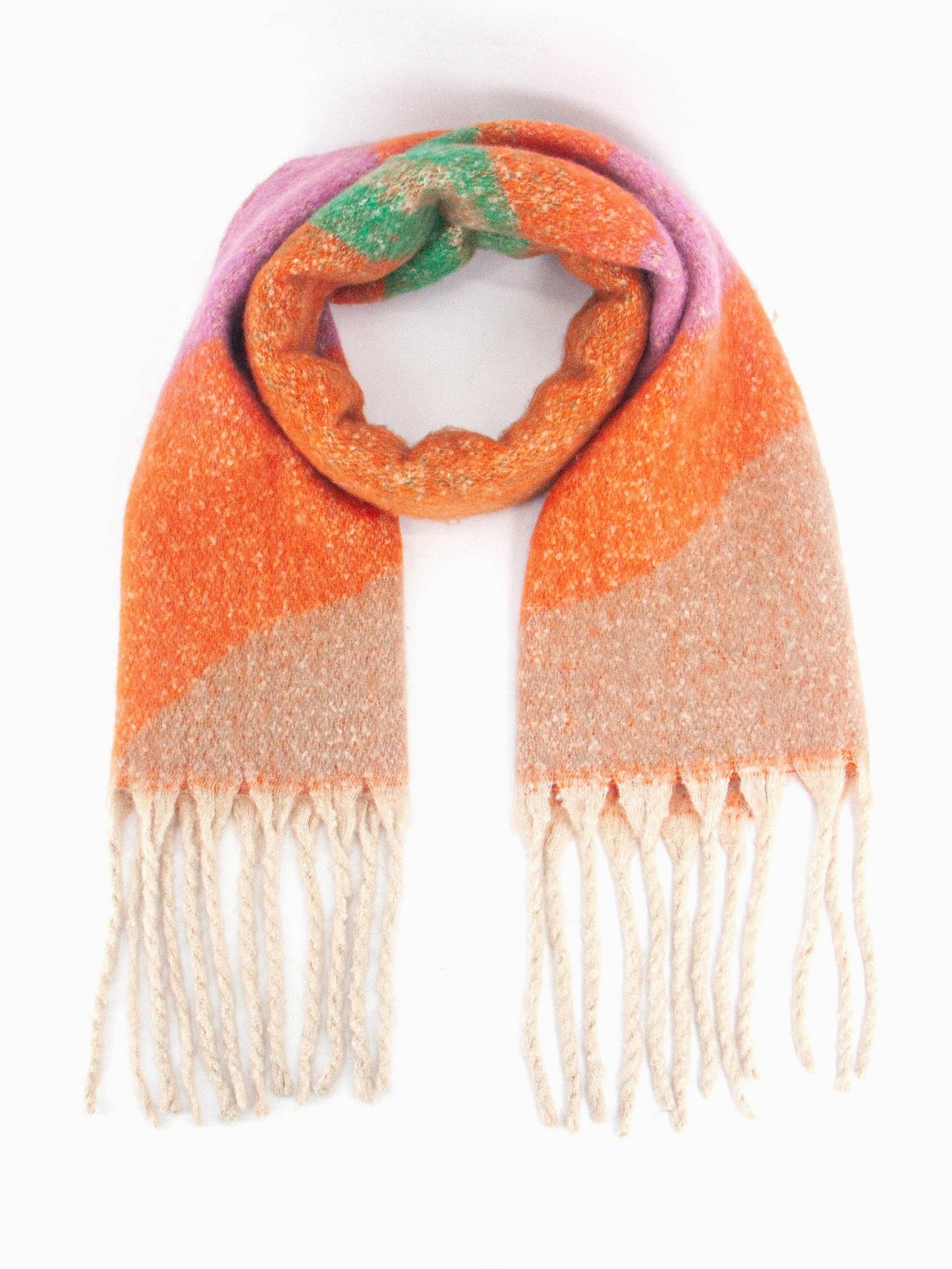 Heavyweight Scarf - Orange/Green