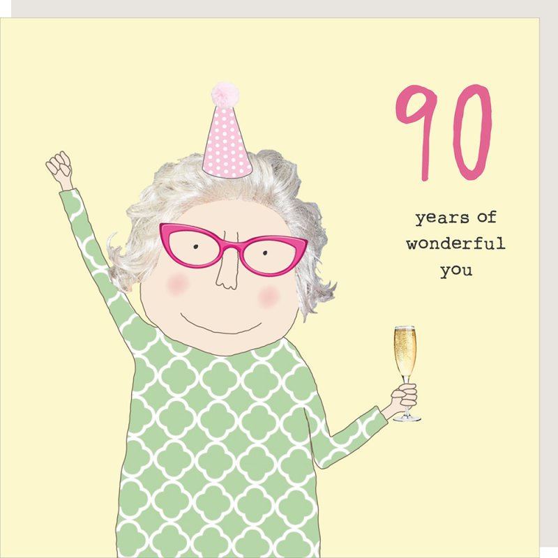 90th Birthday Card (Female)