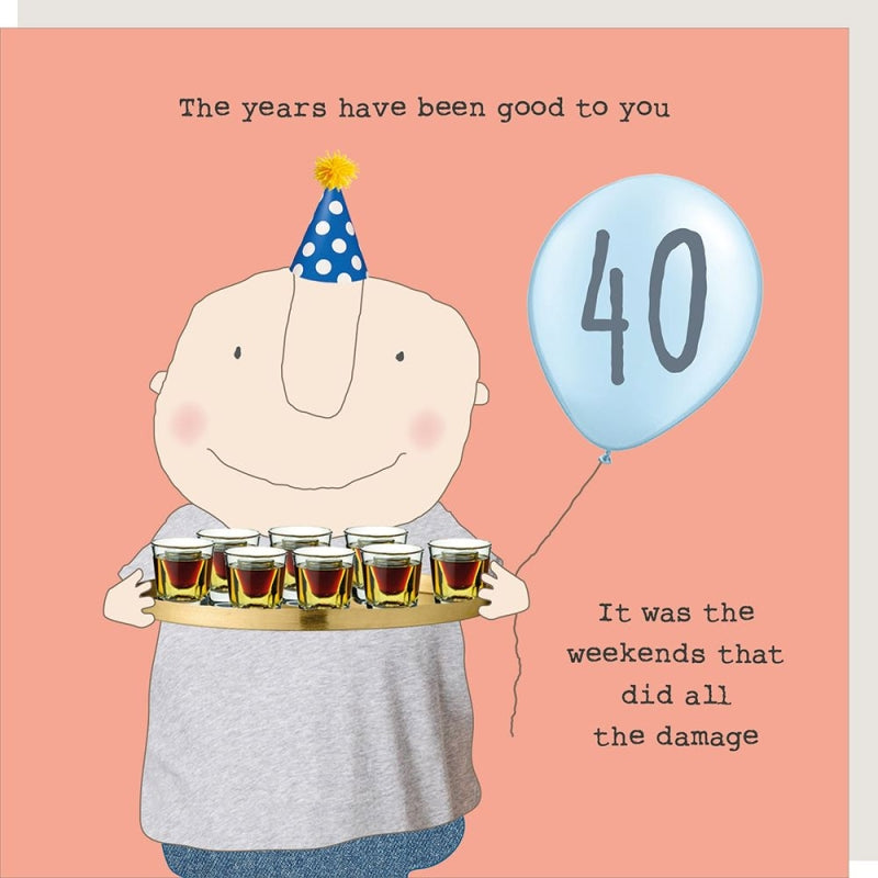 40th Birthday Card (Male)