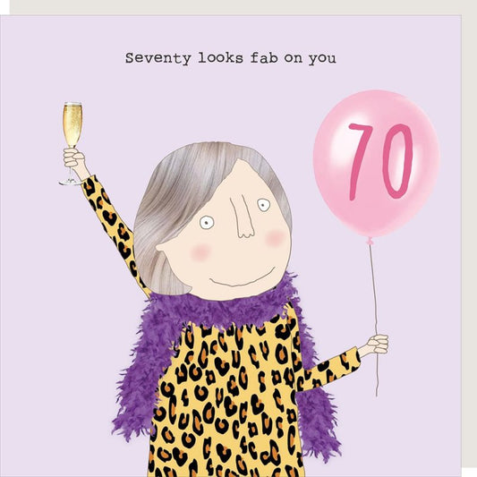 70th Birthday Card (Female)