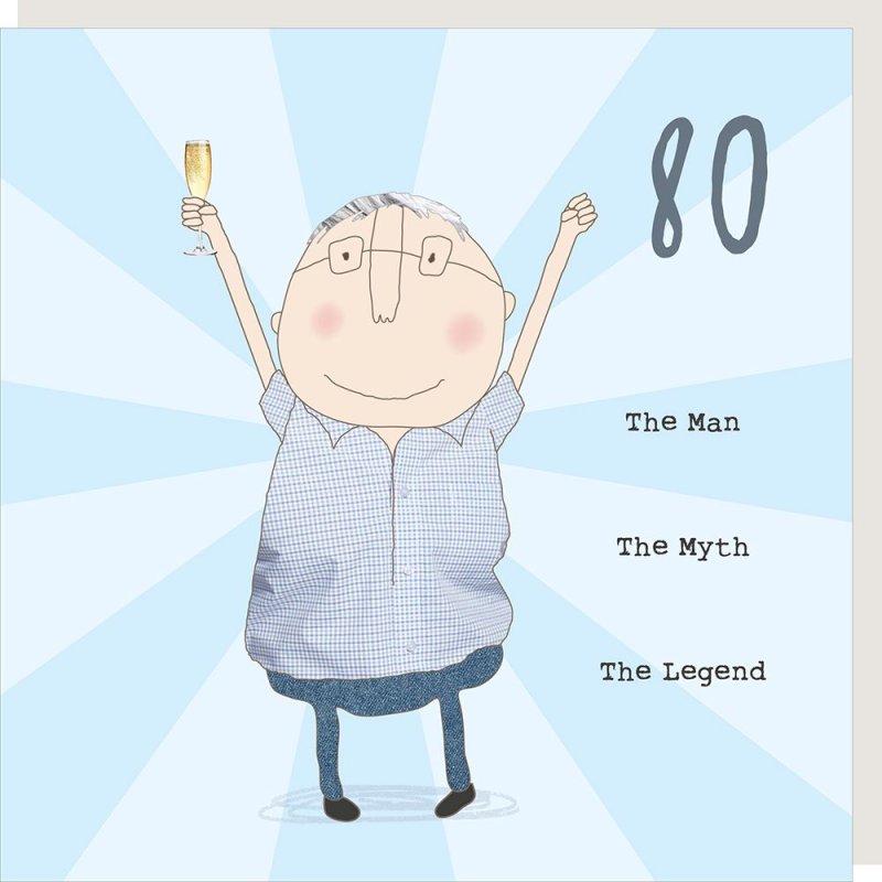 80th Birthday Card (Male)