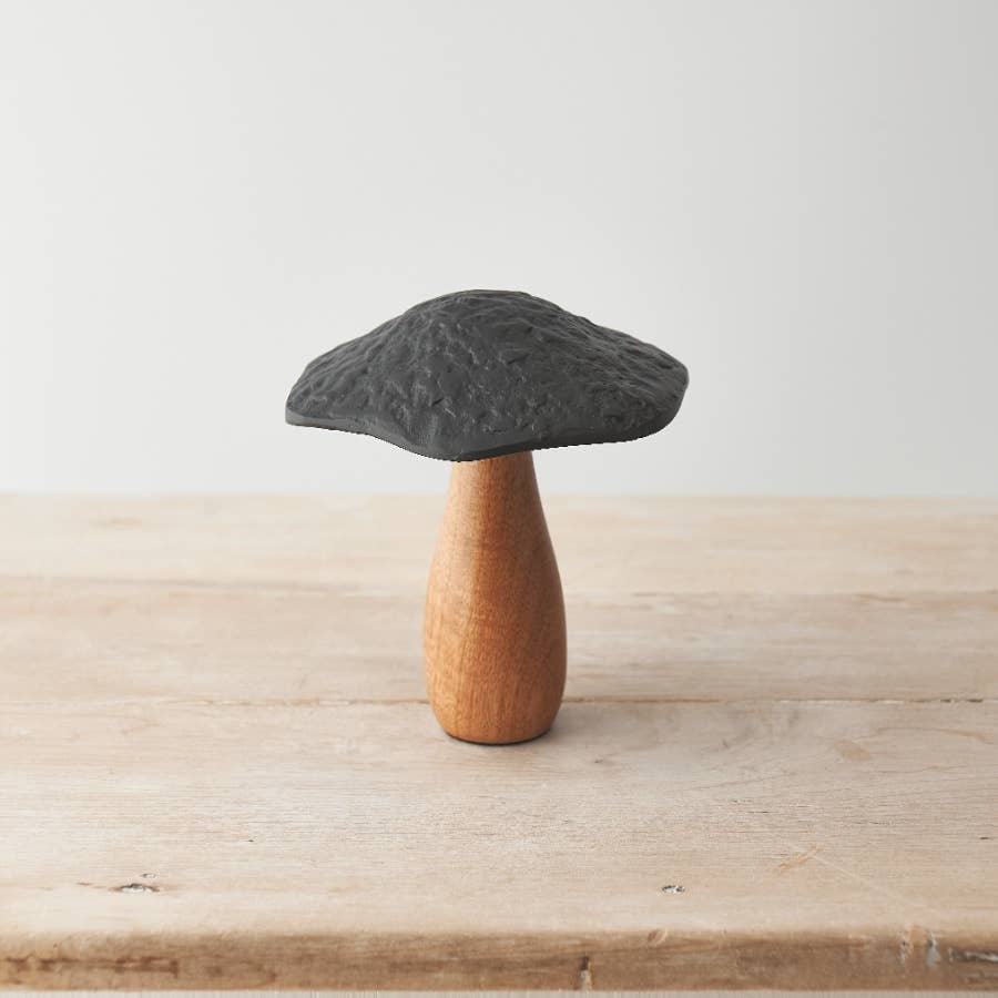 Black Metal Mushroom, 14cm