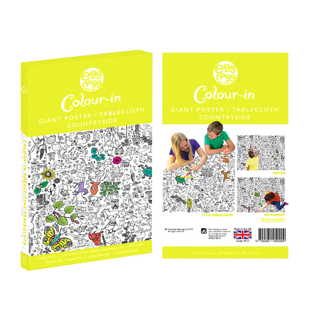 Colour-in Giant Poster / Tablecloth – Countryside