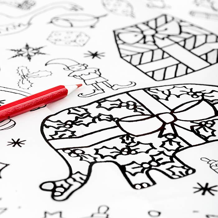 Colour-in Giant Poster / Tablecloth – Christmas