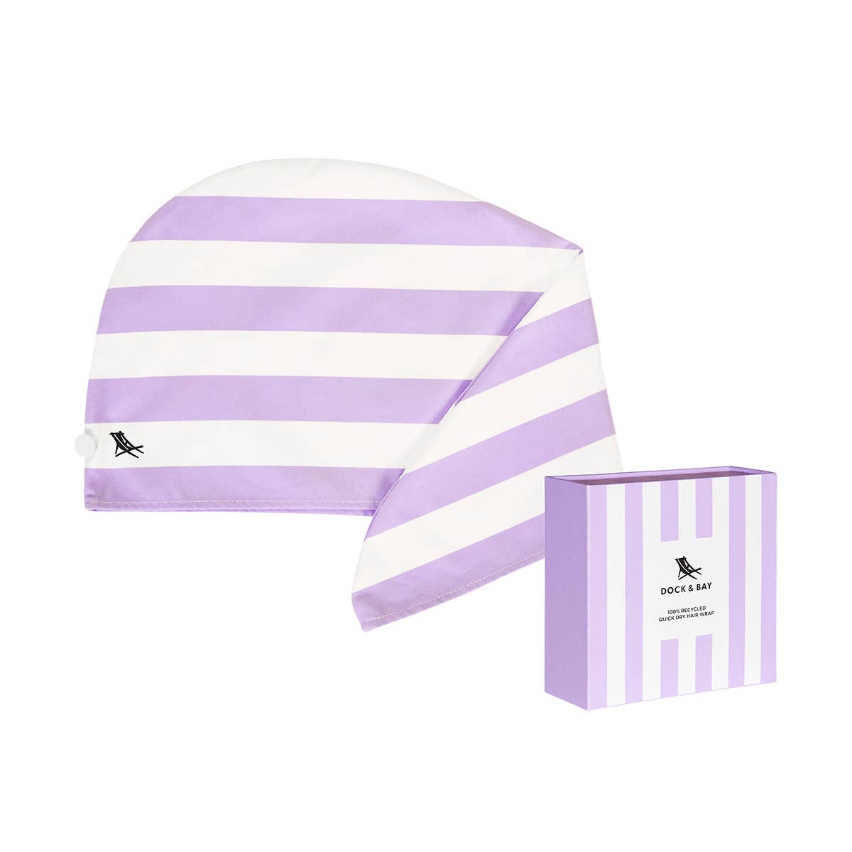 Dock & Bay Hair Wrap - Quick Dry Hair Towel - Lombok Lilac: One Size