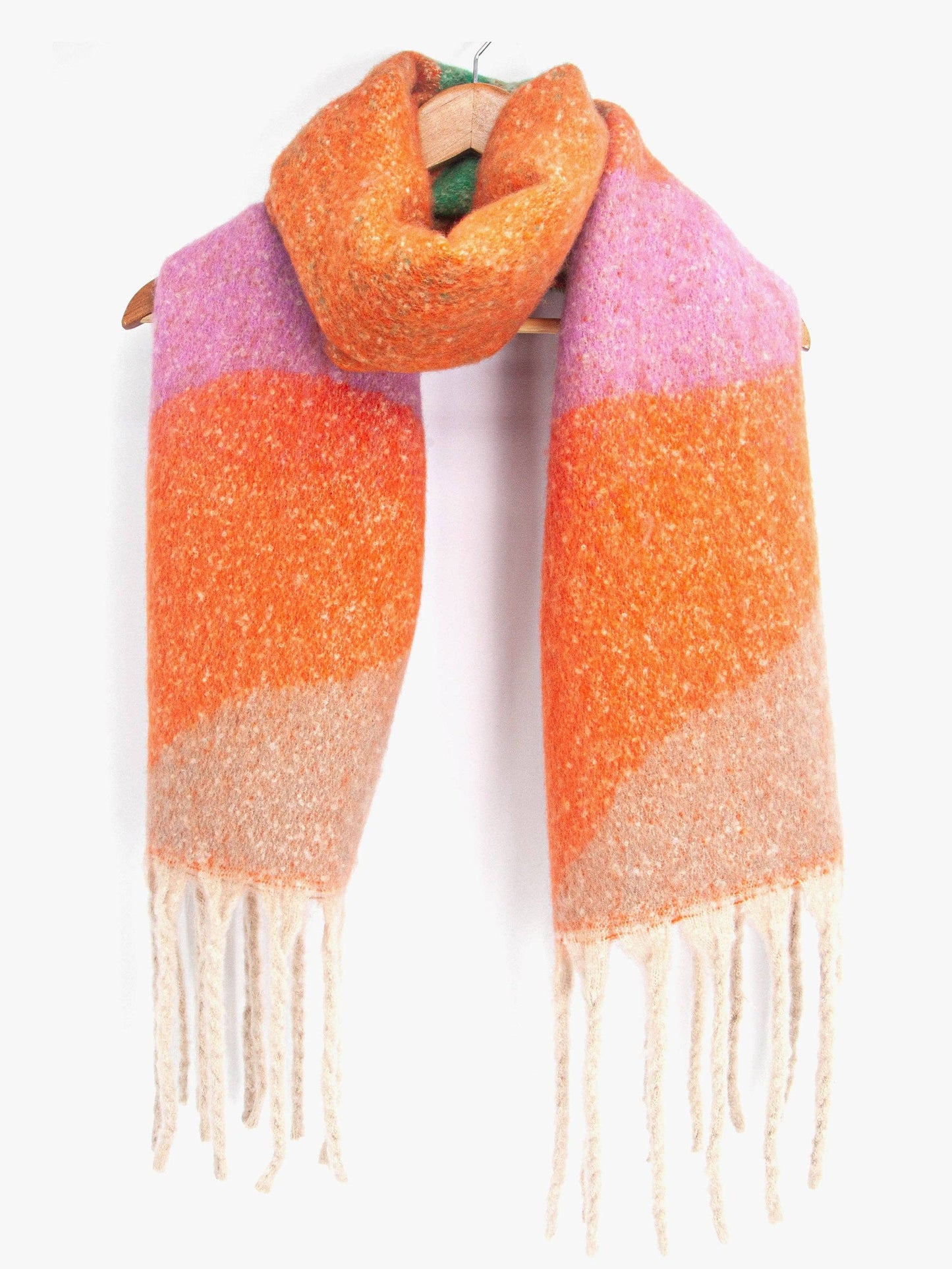 Heavyweight Scarf - Orange/Green