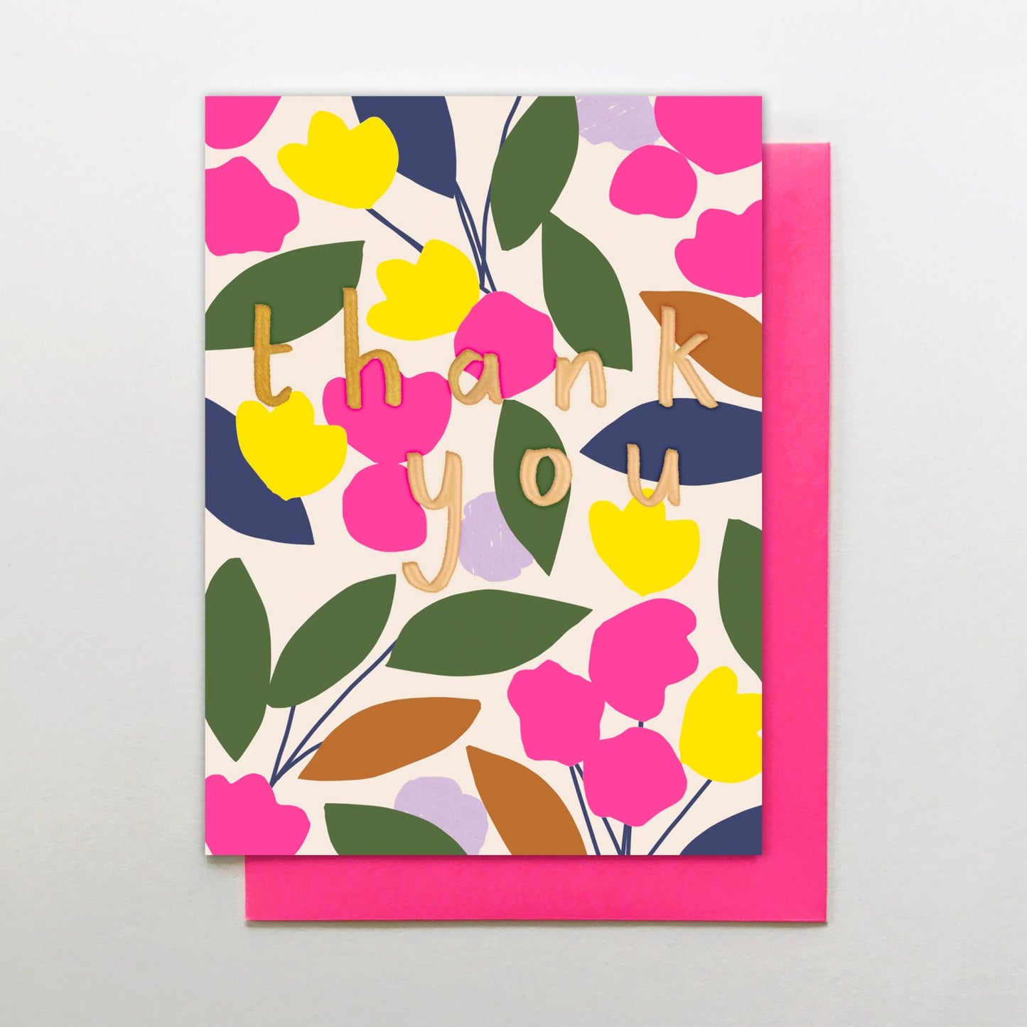 Thank You Card (Bright Floral)