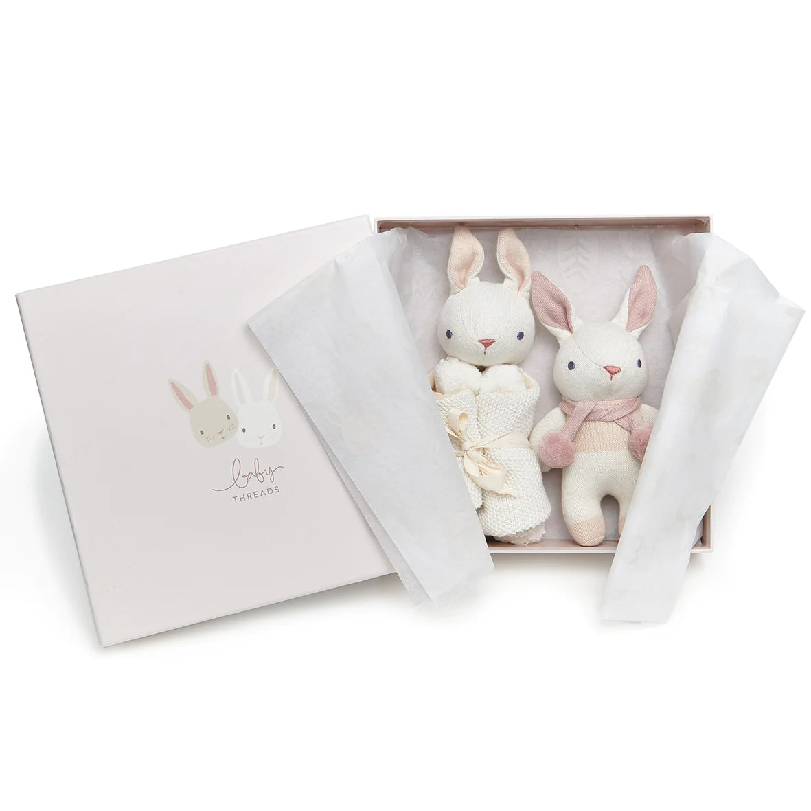 Baby Bunny Gift Set - Cream/Light Pastel Pink