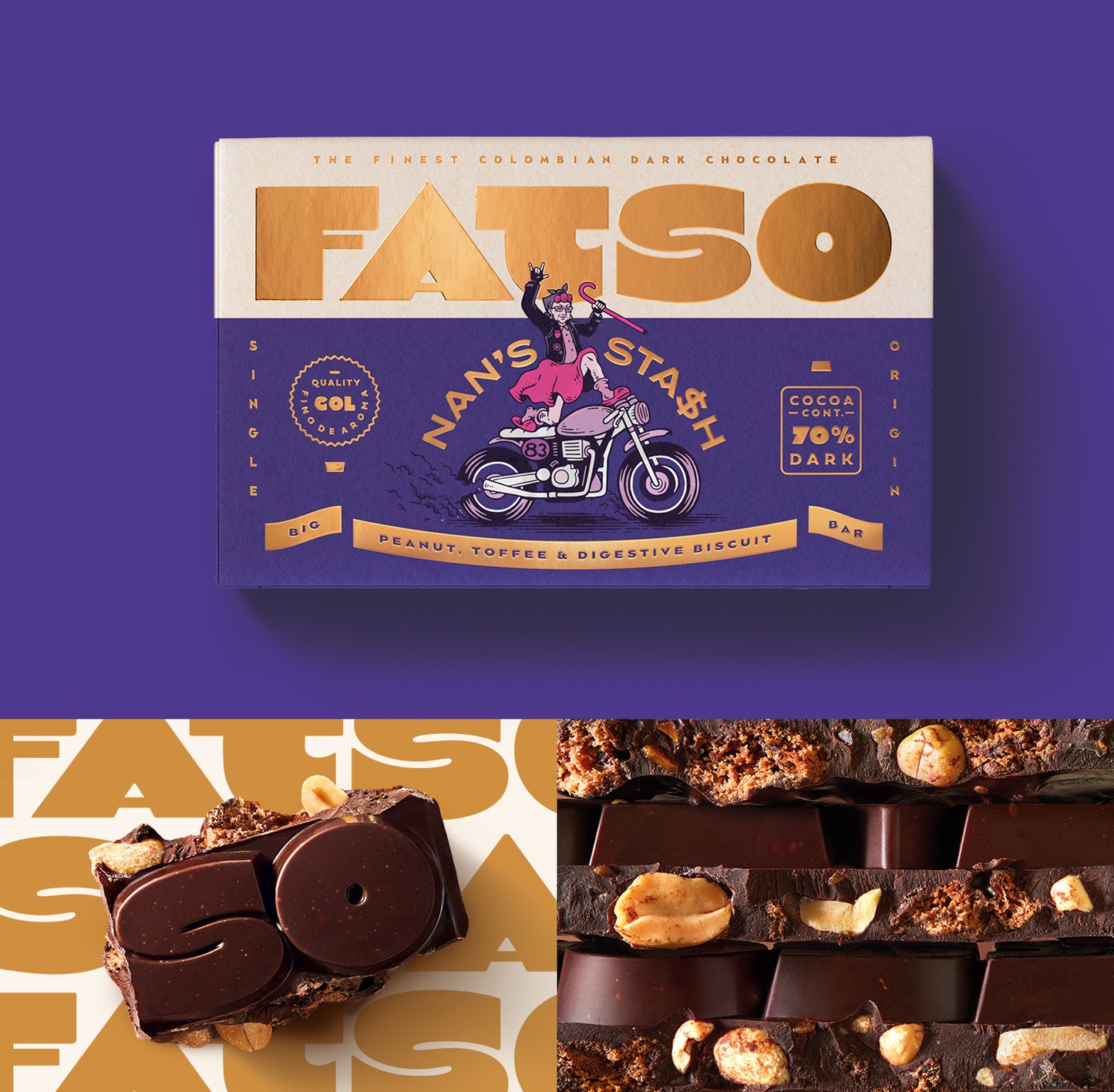 FATSO Chunky Dark Chocolate - Nan's Stash