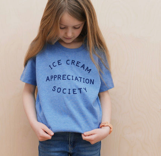 Ice Cream Appreciation Society Kid's T-Shirt - Blueberry