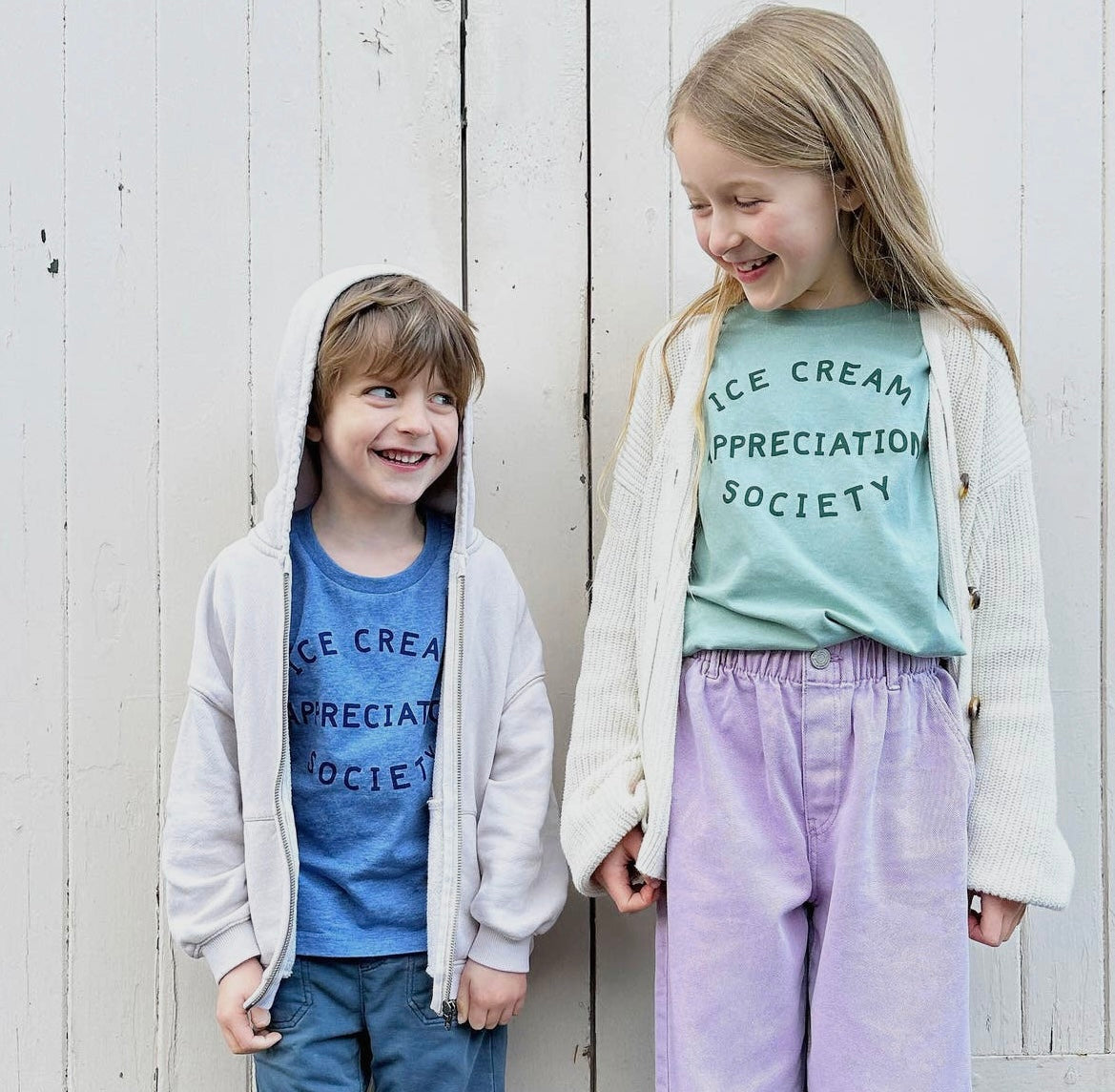 Ice Cream Appreciation Society Kid's T-Shirt - Blueberry