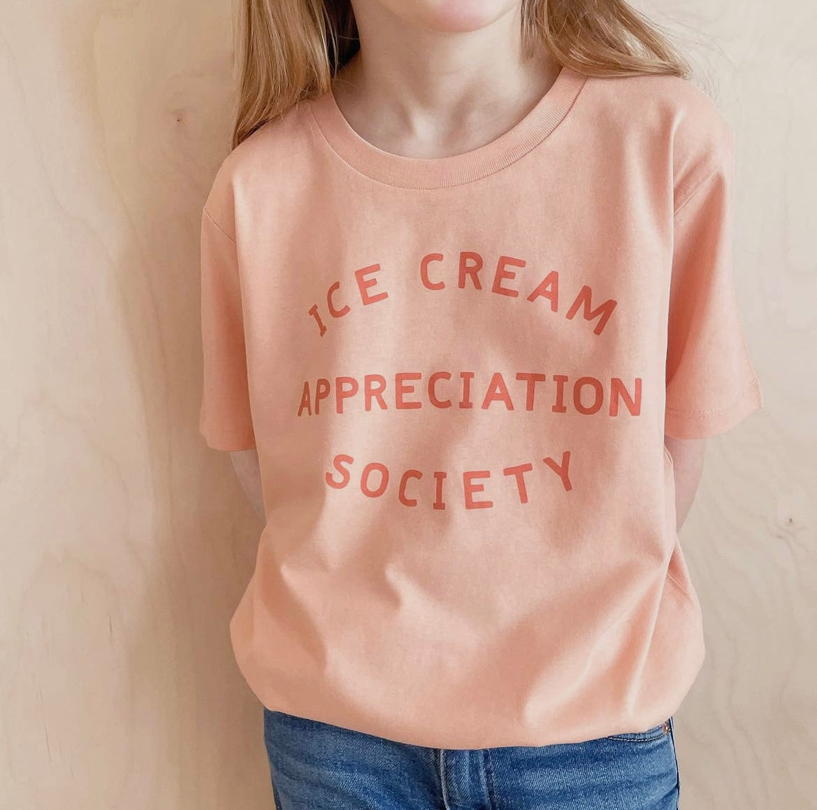 Ice Cream Appreciation Society Kid's T-Shirt - Peachy