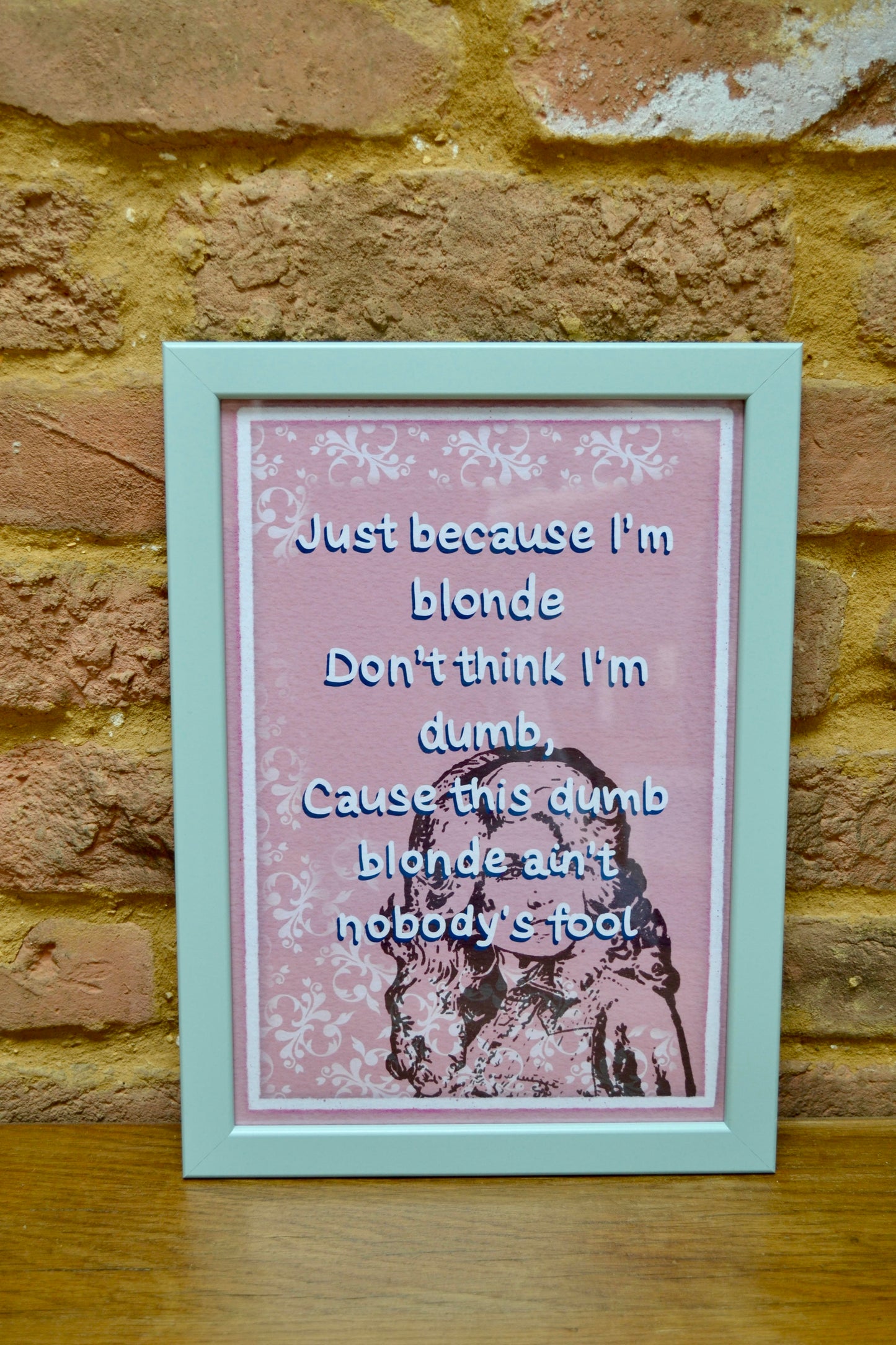 ‘Nobody’s Fool’ A4 framed print by Honebon Designs