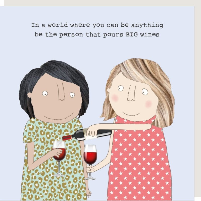 Big Wine Birthday Card