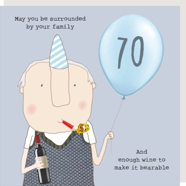 70th Birthday Card (Male)