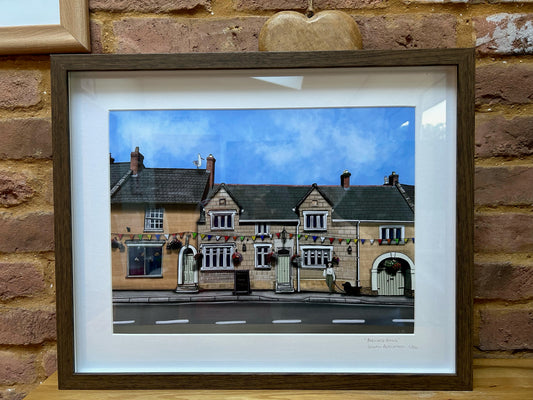 ‘Brewers Arms’ 30x40 cm Framed Print by Honebon Designs