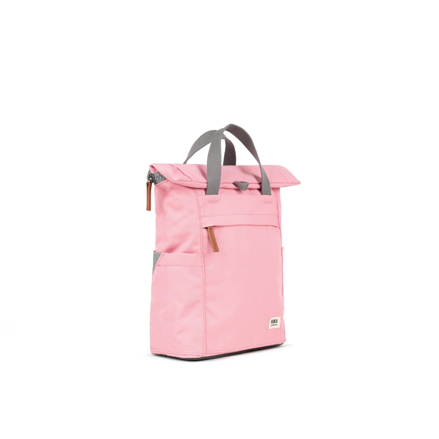 'Finchley' Small Backpack in Recycled Canvas (Rose)